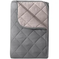 wometo Microfaser Sommer Steppbett 200x200 grau & hellgrau / OEKO-TEX / kochfest 95° / Leichtsteppbett für heiße Tage / ohne Bezug verwendbar
