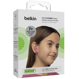 Belkin Soundform Nano Kabellose Kopfhörer Pink One Size