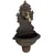 Relaxdays Wandbrunnen mit Wasserspeier Gold