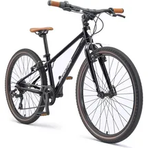 Bikestar Leichtgewicht 9kg Kinder Jugend Fahrrad Aluminium ab 8-9 Jahre | 24 Zoll 8 Gang Shimano Schaltung Ultra Leicht | Schwarz Schwarz