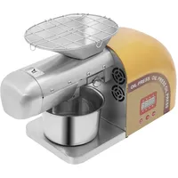 1800-w-elektro-ölpresse (0–300 °c) – Ölpresse Aus Edelstahl Für Erdnüsse, Walnüsse, Sonnenblumenkerne, Pinienkerne, Kürbiskerne Und Mandeln – 5–8 Kg/stunde (gold)