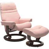 Stressless Relaxsessel STRESSLESS Sunrise Sessel Gr. ROHLEDER Stoff Q2 FARON, Rela x funktion-Drehfunktion-PlusTMSystem-Gleitsystem, B/H/T: 88 cm x 103 cm x 78 cm, pink (light q2 faron) Lesesessel und Relaxsessel