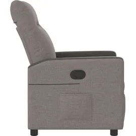 vidaXL Relaxsessel Taupe Stoff