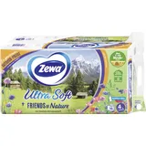 Zewa Toilettenpapier Ultra Soft "FRIENDS OF Nature" 4-lagig, 16 Rollen