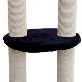 aktiv kat - Kratzbaum Liegeebene rund mit Plüsch-Bezug Ø 45 cm - Schwarz
