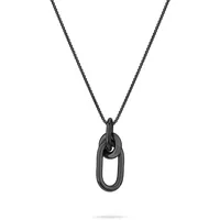 Liebeskind Berlin Halskette LJ-1787-N-45 Edelstahl Schwarz