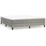 vidaXL Boxspringbett 180 x 200 cm hellgrau