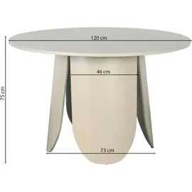 Selsey Vivially - Esstisch rund, Eichenholzoptik, ø 120 cm - Selsey