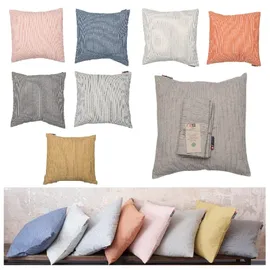 David Fussenegger Fussenegger Kissenhülle 'Nadelstreifen' 2er Set hellgrau