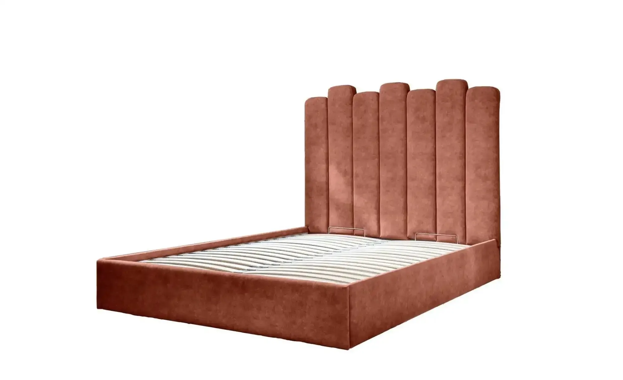 Miuform Polsterbett mit Bettkasten Dreamy Aurora , rot , Maße (cm): B: 147 H: 132