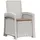 vidaXL Liegesessel Garten 0 x 0 x 0 cm Weiß/Taupe