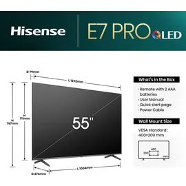 Hisense 55E77NQ PRO 55 Zoll QLED 4K TV