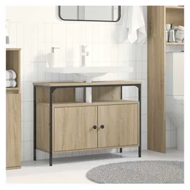 vidaXL Waschbeckenunterschrank Sonoma Eiche 80x30x60 cm Holzwerkstoff