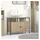 vidaXL Waschbeckenunterschrank Sonoma Eiche 80x30x60 cm Holzwerkstoff