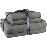 KLEINE WOLKE RELAX Handtuchset 4-tlg. grau