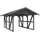 SKANHOLZ Skan Holz Schwarzwald Einzelcarport 4,24 x 6,00 m grau lasiert, wetterfest