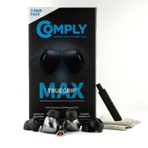 COMPLY TrueGrip MAX | Premium Memory Schaumstoff Ersatz-Ohrstöpsel für Samsung Galaxy Buds3 Pro | SmartSkinTM-Technologie | schwarz, Verschiedene Größen, S/M/L, 3 Paar