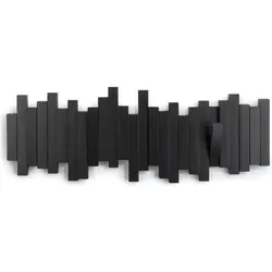 Umbra Wandgarderobe Stäbchen schwarz