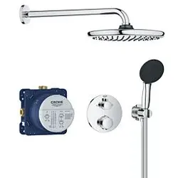 Grohe Precision Thermostat Duschsystem Unterputz 34883000 Unterputz mit Vitalio Start 250, chrom