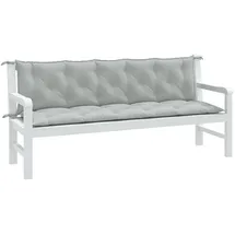 vidaXL Gartenbankauflage 180 x 50 x 7 cm melange hellgrau 2 St.