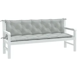 vidaXL Gartenbankauflage 180 x 50 x 7 cm melange hellgrau 2 St.
