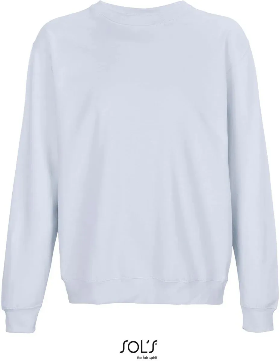 SOLS Unisex Sweater Sweatshirt 03814 creamy blue M
