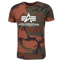 Alpha Industries Basic Camo T-Shirt braun, Größe M für Männer