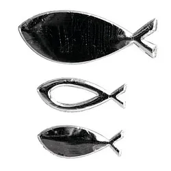 Rayher Wachsmotive silber Fische