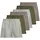 JACK & JONES Web-Boxershorts JACMILANO WOVEN BOXERS 6er Pack Grün/Weiß/Braun M