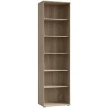 Forte Tempra Bücherregal 54 x 34,8 x 197,5 cm Beige