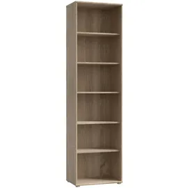 Forte Tempra Bücherregal 54 x 34,8 x 197,5 cm Beige
