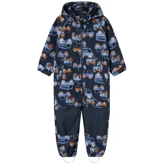 NAME IT Alfa08 Softshell Aop1 Mini Overall Dark Sapphire / Truck Car 4 Jahre