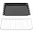 ICQN Backbleche & Gitter Set 42,2 x 37 cm Schwarz