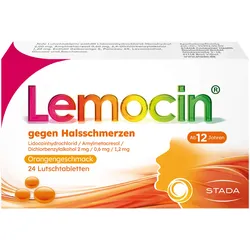 Lemocin gegen Halsschmerzen Orange