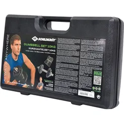 SCHILDKRÖT FITNESS Schildkröt KURZ-HANTELSET 10kg, Keine Farbe, ONE SIZE