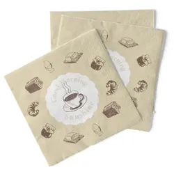 Sovie HOME Serviette Sunshine aus Tissue 33 x 33 cm, 20 Stück - Kaffee Cafe Frühstück