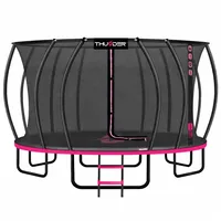 thunder® Thunder Gartentrampolin Ultra 488 cm inkl. Sicherheitsnetz Rosa