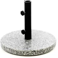 VCM Sonnenschirmständer 10 kg Granit poliert grau rund Ø