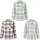 denimfy Damen kariert Baumwolle warm dickes Material Hemdjacke Overshirt DFIsabella Regular Fit Regular Fit Knopfleiste M