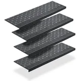 BigDean Stufenmatte 65 x 25 cm Schwarz