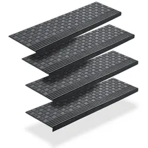 BigDean Stufenmatte 65 x 25 cm Schwarz