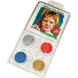 EULENSPIEGEL 908136 Glitzer Set Schminkset Clown