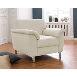 sit&more Sessel Texel Kunstleder 101 x 87 x 88 cm Beige mit Federkern