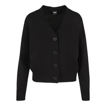 URBAN CLASSICS Ladies Rib Strickjacke Schwarz XS