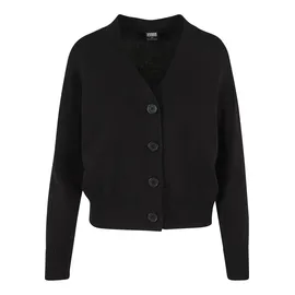 URBAN CLASSICS Ladies Rib Strickjacke Schwarz XS