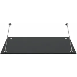 Buylando Glaswerk Westfalen Glasvordach, Grau, Glas, Rechteckig, 120x1.31x90 cm, Aufbewahrung & Schutzhüllen, Geräteschuppen-Zubehör