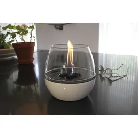 Kleining Tischfeuer Tulpe Ø 18 cm Weiß