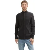 Tom Tailor Herren Strickjacke STRUCTURED KNIT Regular Fit Grau 10617 S