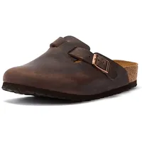 Birkenstock Boston Nubukleder geölt schmal habana 43