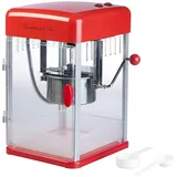 Rosenstein & Söhne Profi-Retro-Popcorn-Maschine "Cine", Edelstahl-Topf im 50er-Stil, 15 l